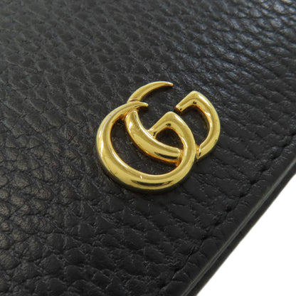 GUCCI グッチ 456126 GGマーモント ダブルG 二つ折り財布（小銭入れあり） レザー レディース 中古