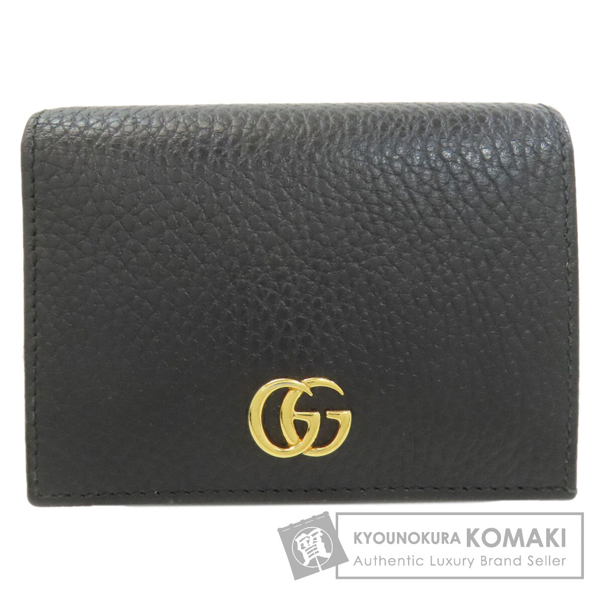 GUCCI グッチ 456126 GGマーモント ダブルG 二つ折り財布（小銭入れあり） レザー レディース 中古