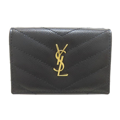 イヴ・サンローラン Vステッチ カサンドラ 三つ折り財布（小銭入れあり） 中古 商品画像2