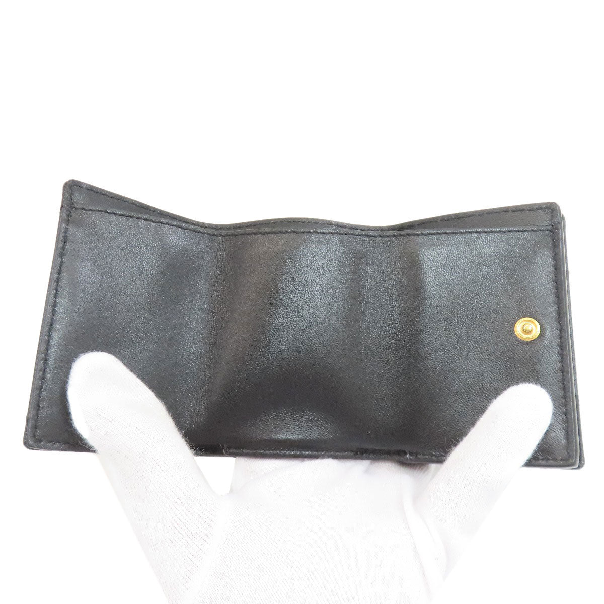 イヴ・サンローラン Vステッチ カサンドラ 三つ折り財布（小銭入れあり） 中古 商品画像7