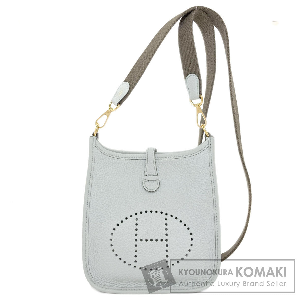 エルメス エブリンTPM ブルーペール ゴールド金具 ショルダーバッグ 中古 商品画像1