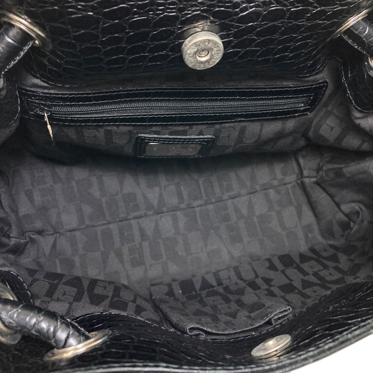 フルラ 型押し トートバッグ 中古 商品画像6