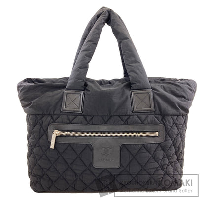 CHANEL シャネル コココクーン シルバー金具 トートバッグ ナイロン レディース 中古