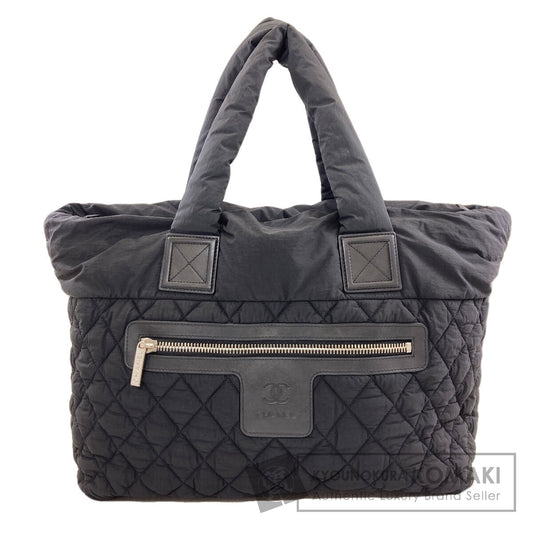 CHANEL シャネル コココクーン シルバー金具 トートバッグ ナイロン レディース 中古