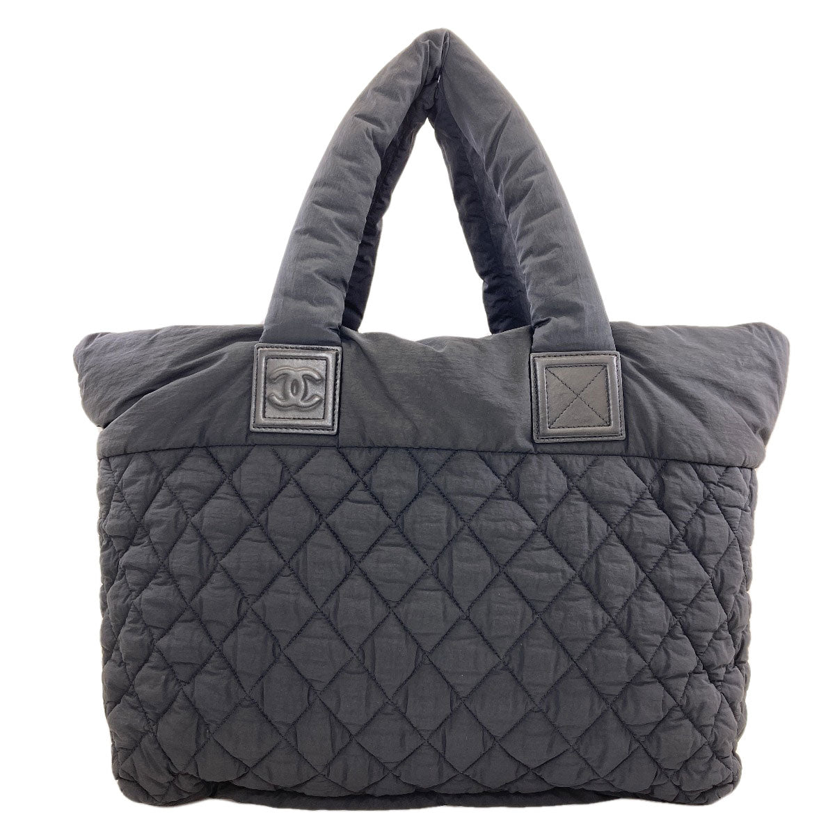 CHANEL シャネル コココクーン シルバー金具 トートバッグ ナイロン レディース 中古