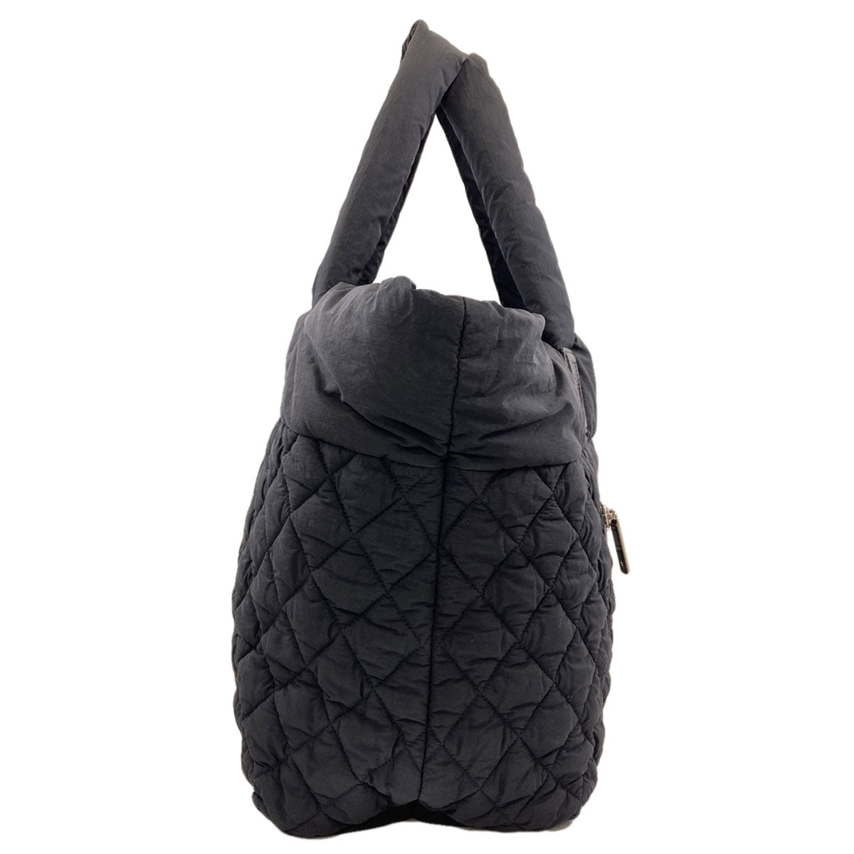 CHANEL シャネル コココクーン シルバー金具 トートバッグ ナイロン レディース 中古