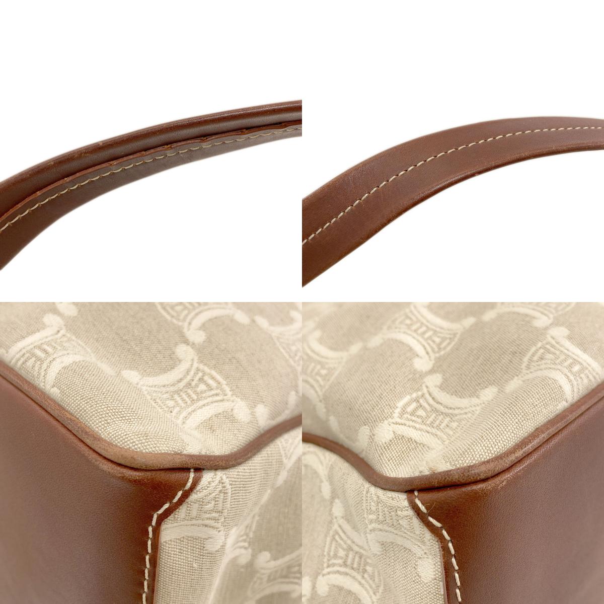 CELINE セリーヌ マカダム トートバッグ キャンバス レディース 中古