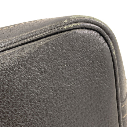 HERMES エルメス ガーデンパーティTPM シルバー金具 ハンドバッグ トワルアッシュ レディース 中古