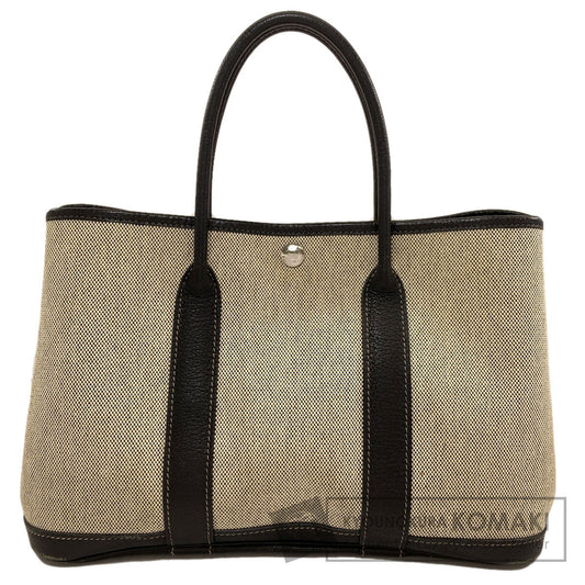 HERMES エルメス ガーデンパーティTPM シルバー金具 ハンドバッグ トワルアッシュ レディース 中古