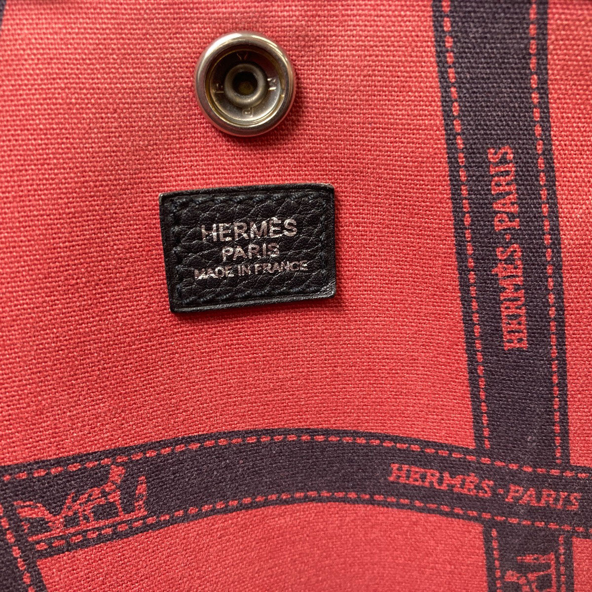 HERMES エルメス ガーデンパーティTPM シルバー金具 ハンドバッグ トワルアッシュ レディース 中古