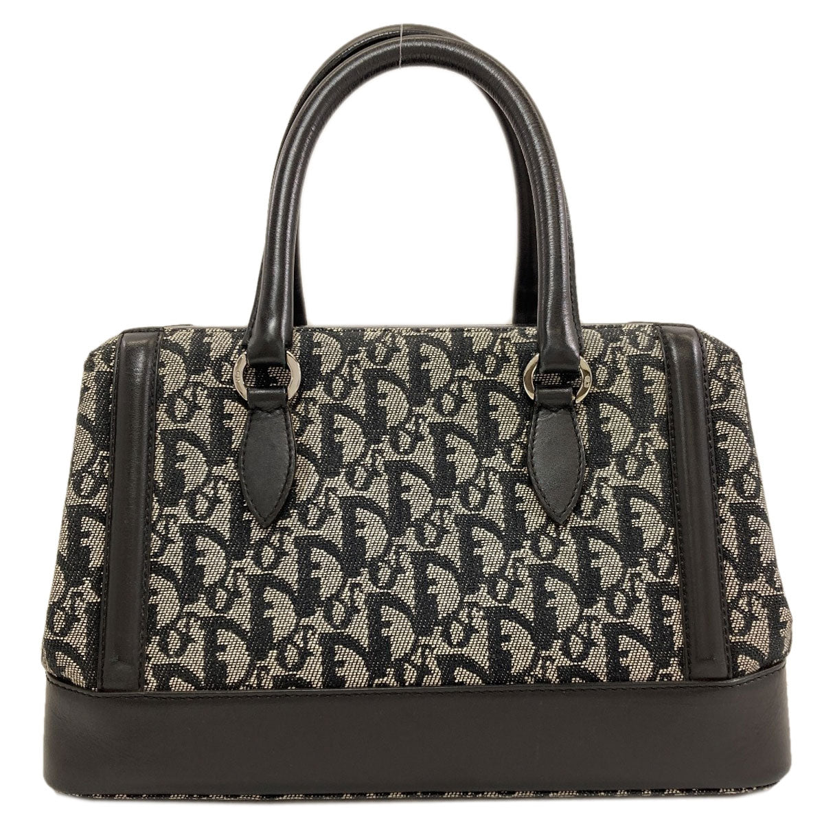CHRISTIAN DIOR クリスチャンディオール トロッター柄 ハンドバッグ キャンバス レディース 中古