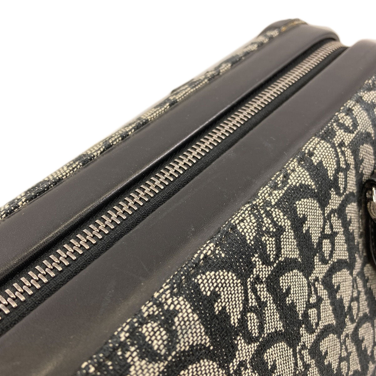 CHRISTIAN DIOR クリスチャンディオール トロッター柄 ハンドバッグ キャンバス レディース 中古