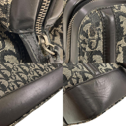 CHRISTIAN DIOR クリスチャンディオール トロッター柄 ハンドバッグ キャンバス レディース 中古