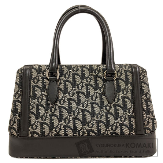 CHRISTIAN DIOR クリスチャンディオール トロッター柄 ハンドバッグ キャンバス レディース 中古