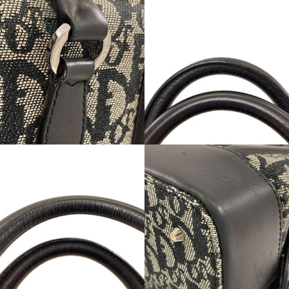 CHRISTIAN DIOR クリスチャンディオール トロッター柄 ハンドバッグ キャンバス レディース 中古