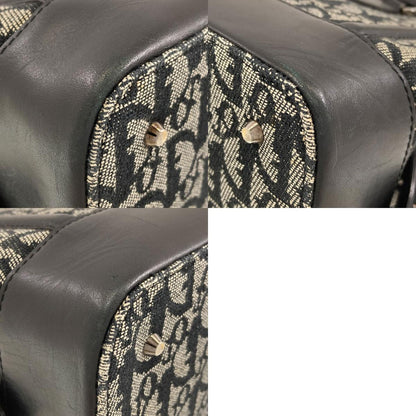 CHRISTIAN DIOR クリスチャンディオール トロッター柄 ハンドバッグ キャンバス レディース 中古