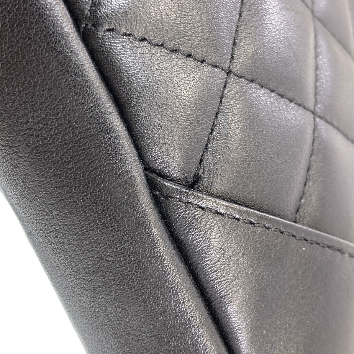 CHANEL シャネル カンボンライン シルバー金具 ショルダーバッグ ラムスキン レディース 中古