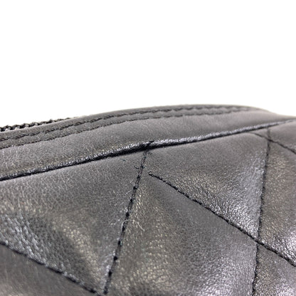 CHANEL シャネル カンボンライン シルバー金具 ショルダーバッグ ラムスキン レディース 中古