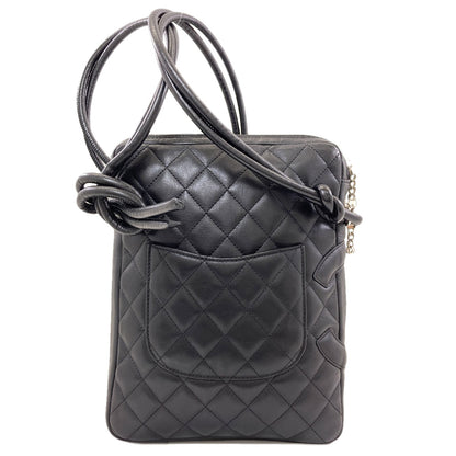 CHANEL シャネル カンボンライン シルバー金具 ショルダーバッグ ラムスキン レディース 中古
