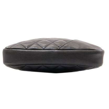 CHANEL シャネル カンボンライン シルバー金具 ショルダーバッグ ラムスキン レディース 中古
