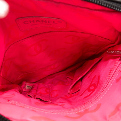 CHANEL シャネル カンボンライン シルバー金具 ショルダーバッグ ラムスキン レディース 中古