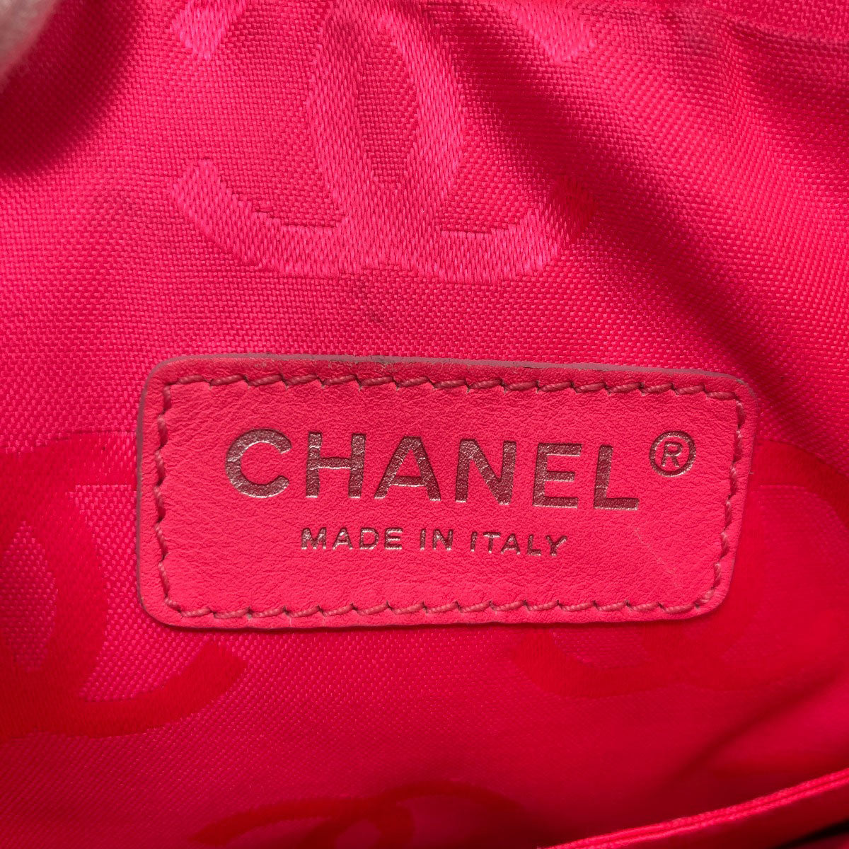 CHANEL シャネル カンボンライン シルバー金具 ショルダーバッグ ラムスキン レディース 中古