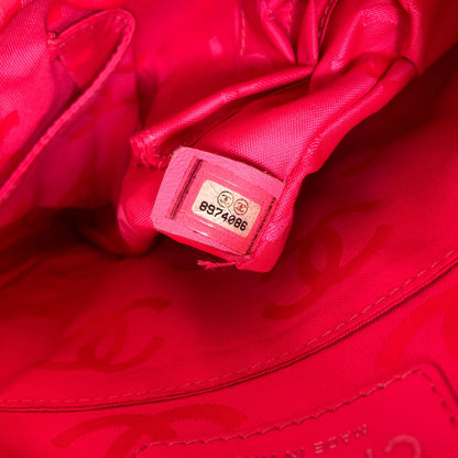 CHANEL シャネル カンボンライン シルバー金具 ショルダーバッグ ラムスキン レディース 中古