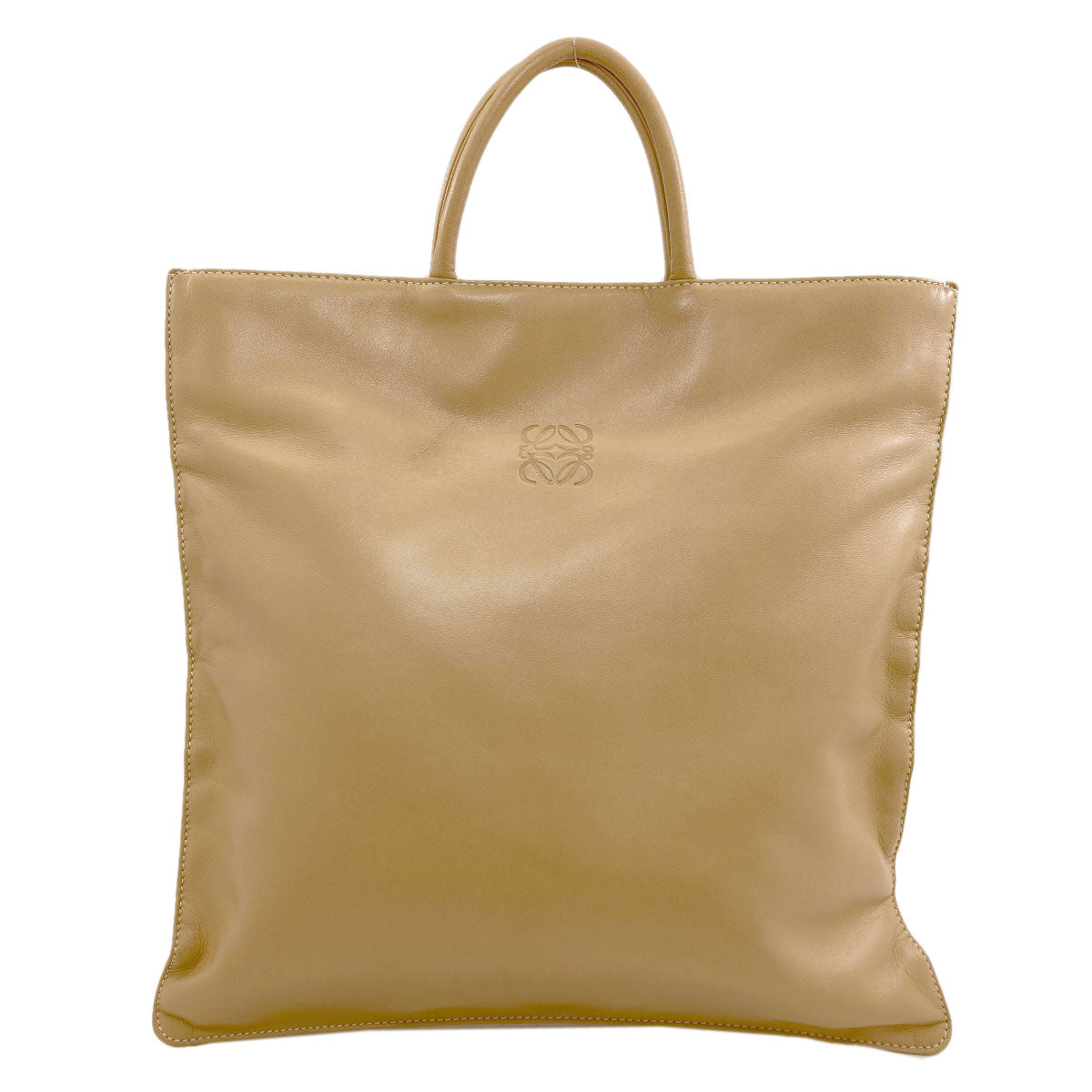 LOEWE ロエベ アナグラム ハンドバッグ ラムスキン レディース 中古
