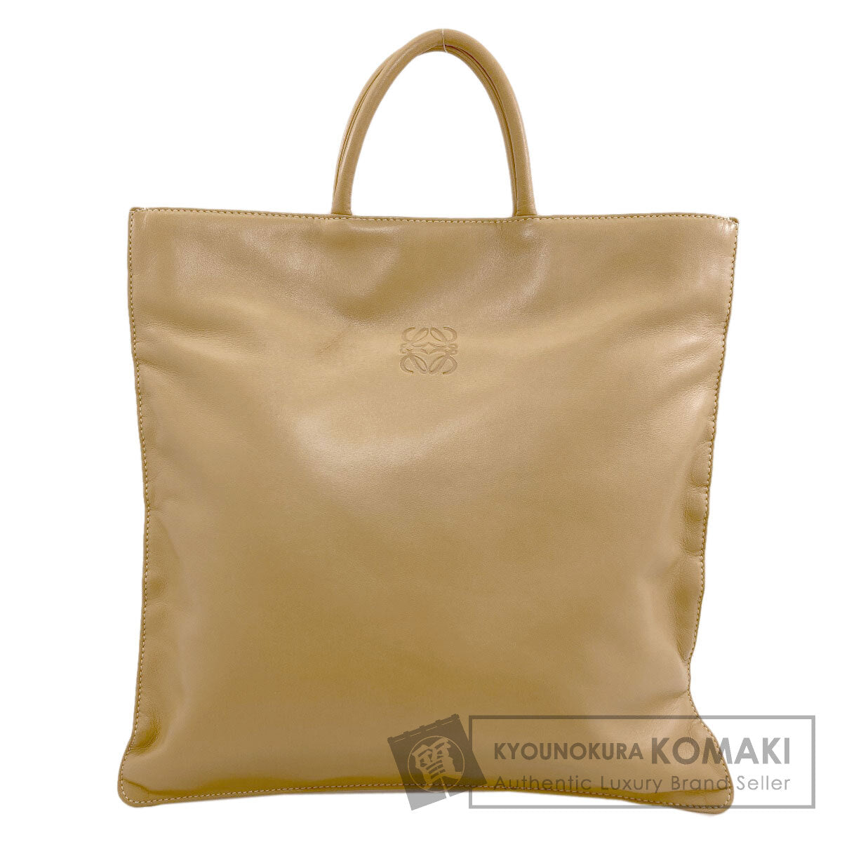 LOEWE ロエベ アナグラム ハンドバッグ ラムスキン レディース 中古