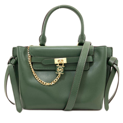 Michael Kors マイケルコース ベルテッド サッチェル パドロック 2WAY ハンドバッグ レザー レディース 中古