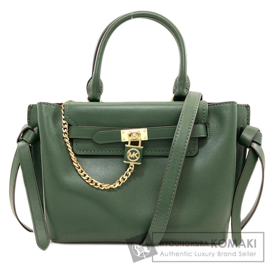 Michael Kors マイケルコース ベルテッド サッチェル パドロック 2WAY ハンドバッグ レザー レディース 中古