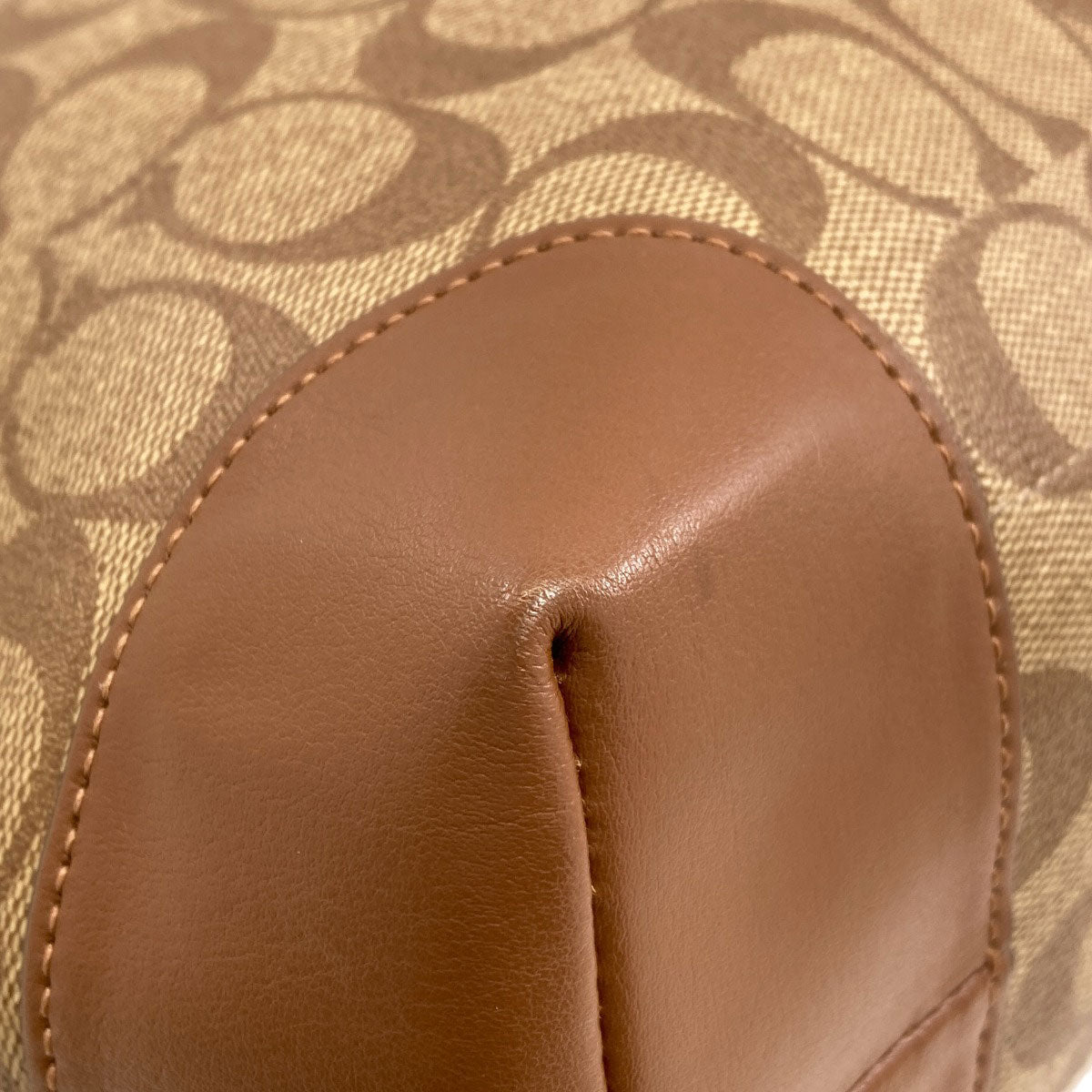 COACH コーチ F29208 シグネチャー トートバッグ PVC レディース 中古