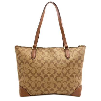 COACH コーチ F29208 シグネチャー トートバッグ PVC レディース 中古
