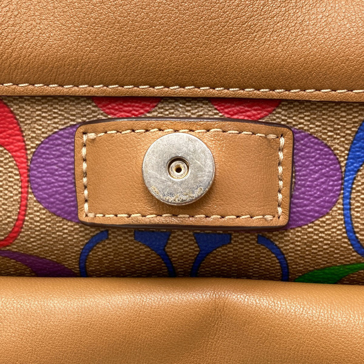 COACH コーチ C4097 レインボー リュック・デイパック PVC レディース 中古