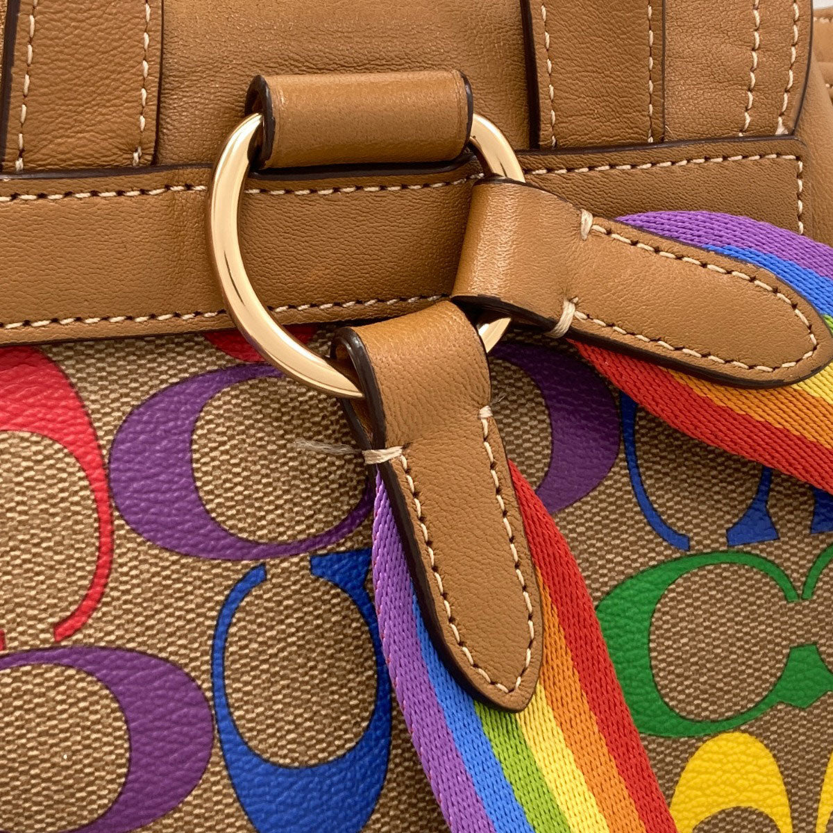 COACH コーチ C4097 レインボー リュック・デイパック PVC レディース 中古