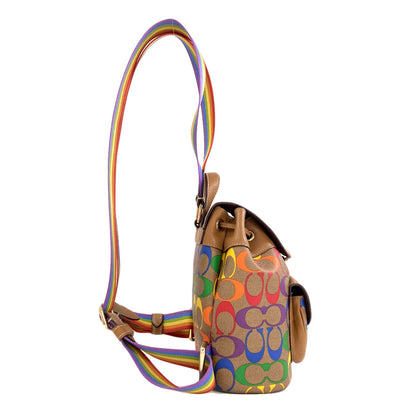 COACH コーチ C4097 レインボー リュック・デイパック PVC レディース 中古