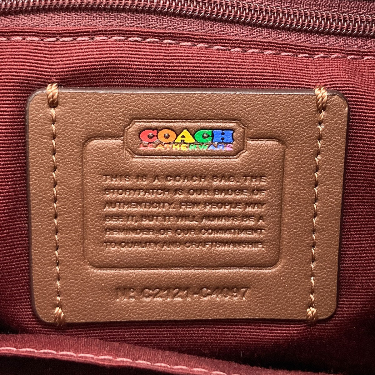 COACH コーチ C4097 レインボー リュック・デイパック PVC レディース 中古