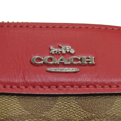 COACH コーチ F73670 パックマンコラボ シグネチャー 2WAY ハンドバッグ PVC レディース 中古