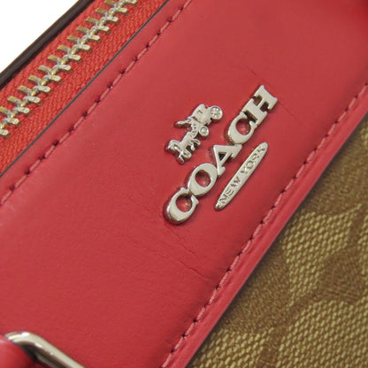 COACH コーチ F73670 パックマンコラボ シグネチャー 2WAY ハンドバッグ PVC レディース 中古