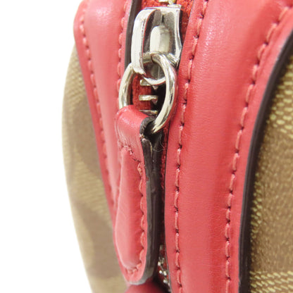 COACH コーチ F73670 パックマンコラボ シグネチャー 2WAY ハンドバッグ PVC レディース 中古