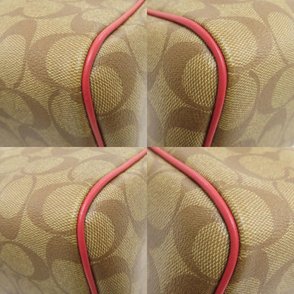 COACH コーチ F73670 パックマンコラボ シグネチャー 2WAY ハンドバッグ PVC レディース 中古