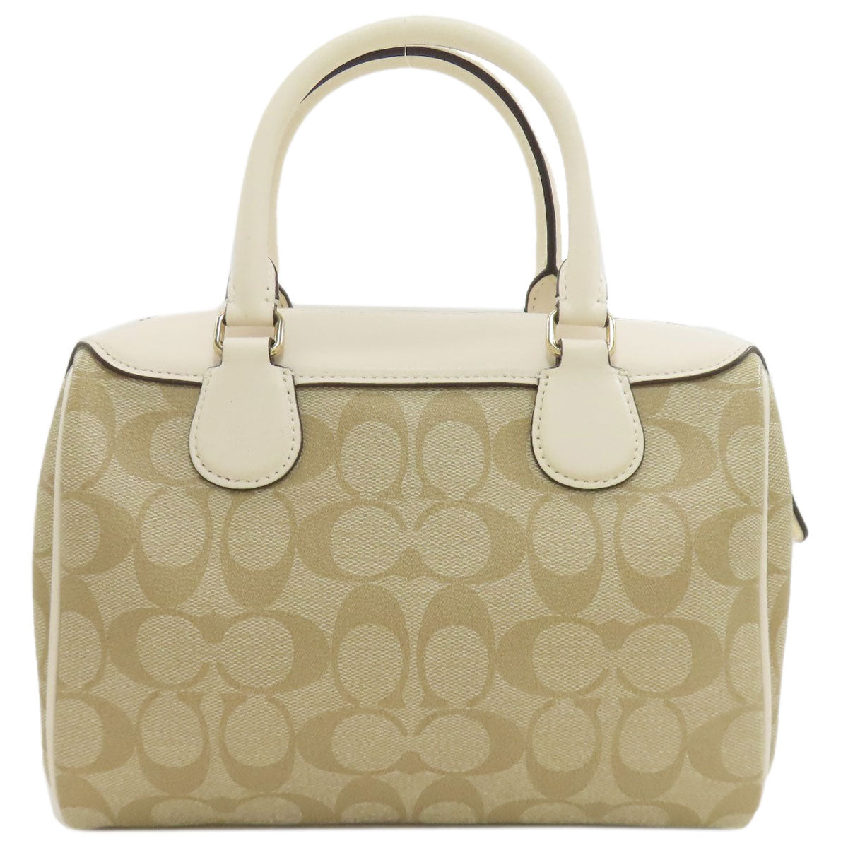 COACH コーチ F32203 シグネチャー 2WAY ハンドバッグ PVC レディース 中古