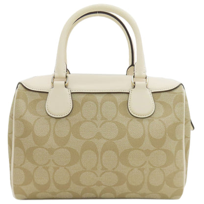COACH コーチ F32203 シグネチャー 2WAY ハンドバッグ PVC レディース 中古
