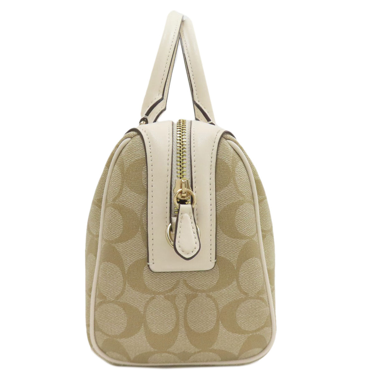 COACH コーチ F32203 シグネチャー 2WAY ハンドバッグ PVC レディース 中古