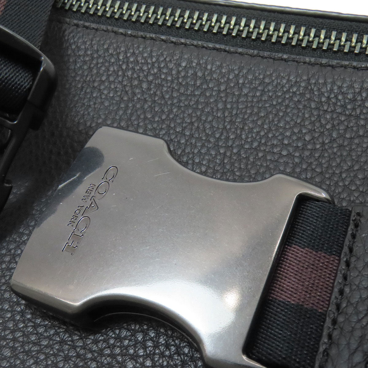 COACH コーチ C5393 ロゴ ボディバッグ レザー レディース 中古