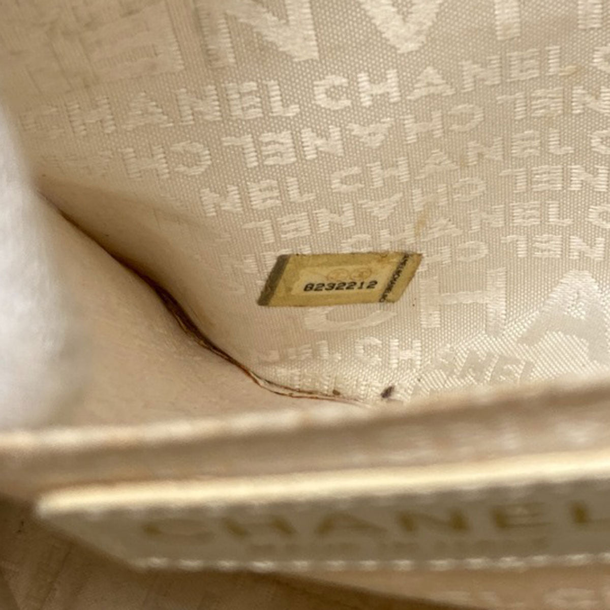 CHANEL シャネル チョコバー ゴールド金具 ハンドバッグ キャンバス レディース 中古
