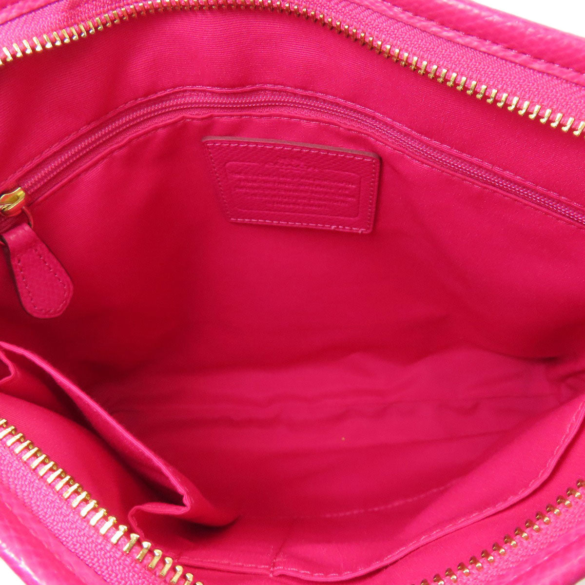 COACH コーチ F34938 シグネチャー ショルダーバッグ PVC レディース 中古