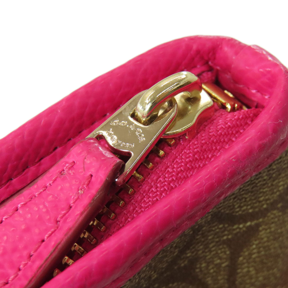 COACH コーチ F34938 シグネチャー ショルダーバッグ PVC レディース 中古