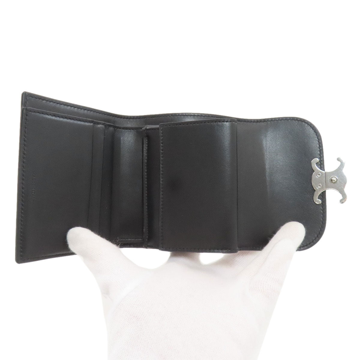 セリーヌ トリオンフ フラップ 三つ折り財布（小銭入れあり） 中古 商品画像5