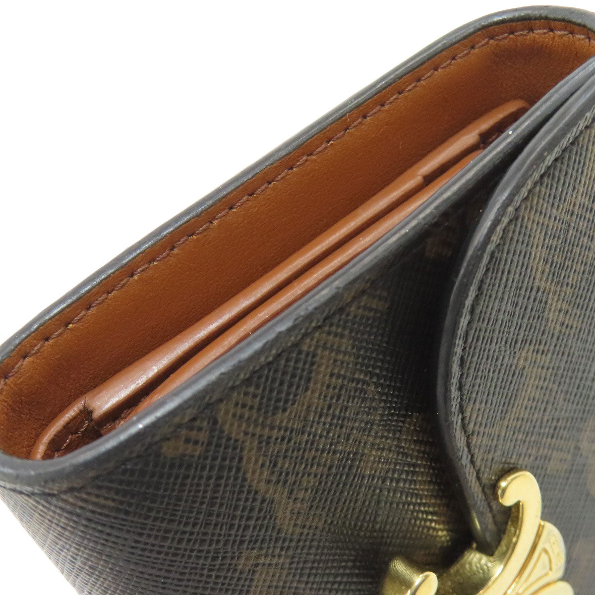 セリーヌ トリオンフ フラップ 三つ折り財布（小銭入れあり） 中古 商品画像13